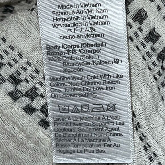 NWOT Madewell Lightspun Lakeline Popover Shirt Jacquard Sz XXS - Picture 11 of 11